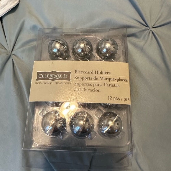 Place Card Holders Set of 12 Silver Card Holders from Michaels - Picture 6 of 8